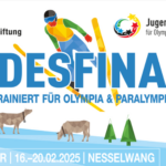Grafik des Bundesfinales "Jugend trainiert für Olympia & Paralympics. Winter. 16.-20.02.205 Nesselwang."