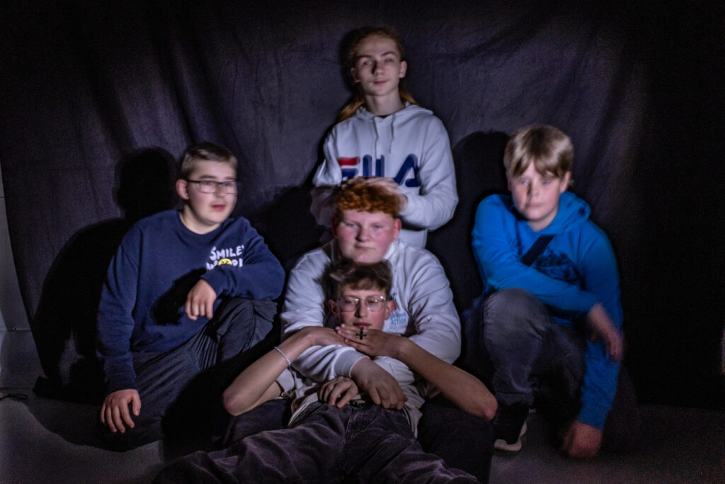 Fünf Schüler aus der 6a